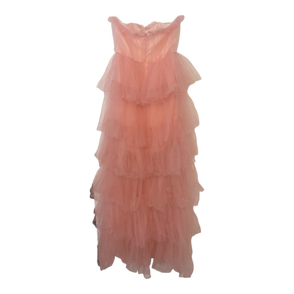 Lovers and Friends Bobbit Gown Strapless Tiered Ruffle Tulle Bridal Wedding XS - Picture 16 of 16